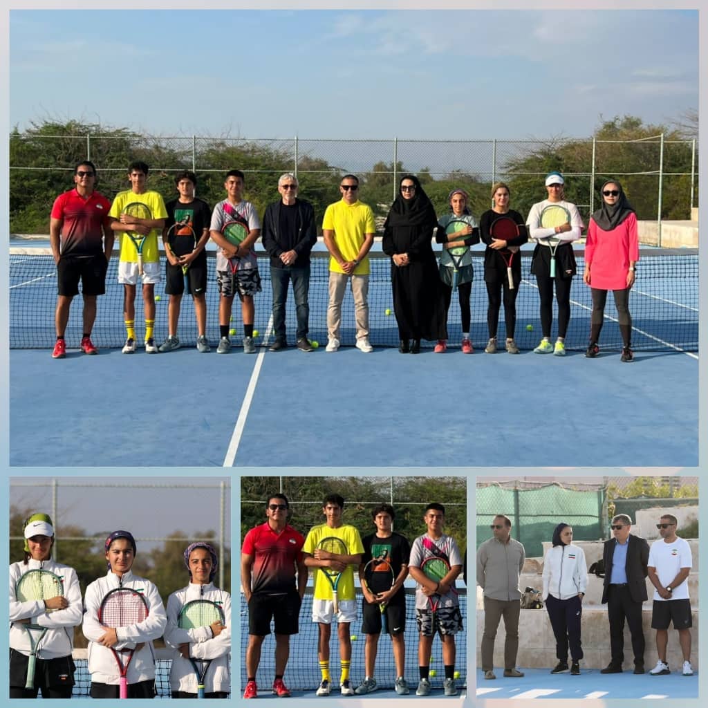اردو تیم ملی تنیس زیر ۱۴ سال پسران و دختران در دهکده ورزشی المپیک کیش