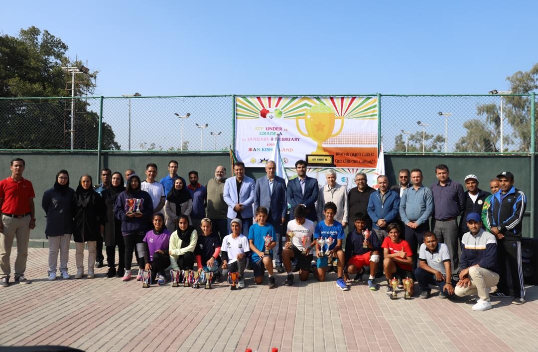 پایان اولین دوره مسابقات تنیس زیر 14 سال آسیا در جزیره کیش