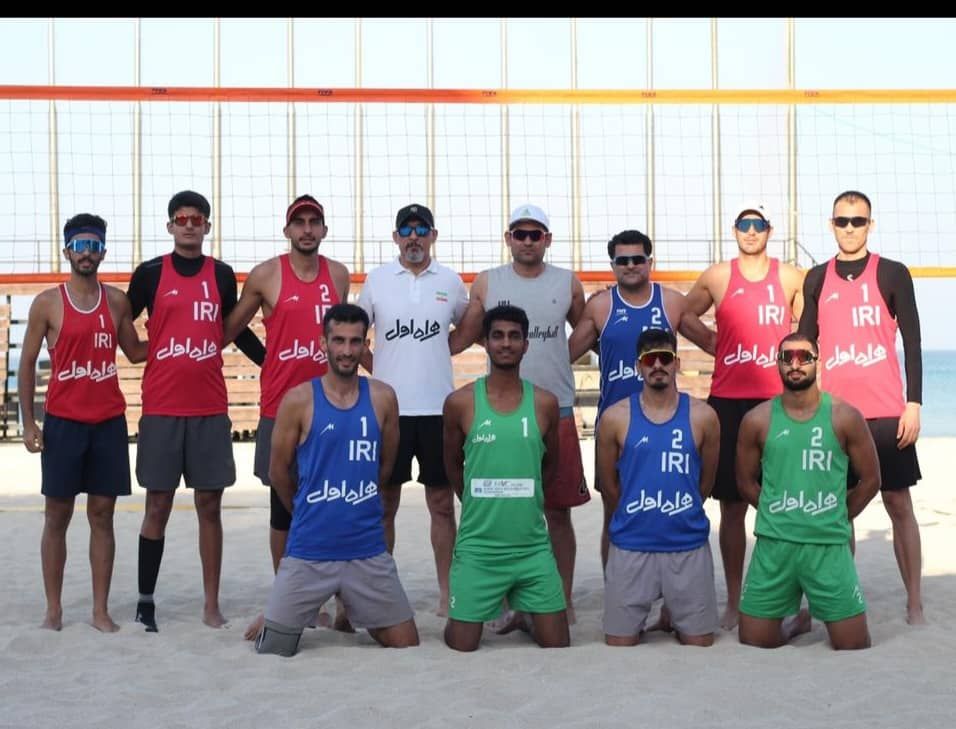 برگزاری اردوی تیم ملی والیبال ساحلی در جزیره کیش