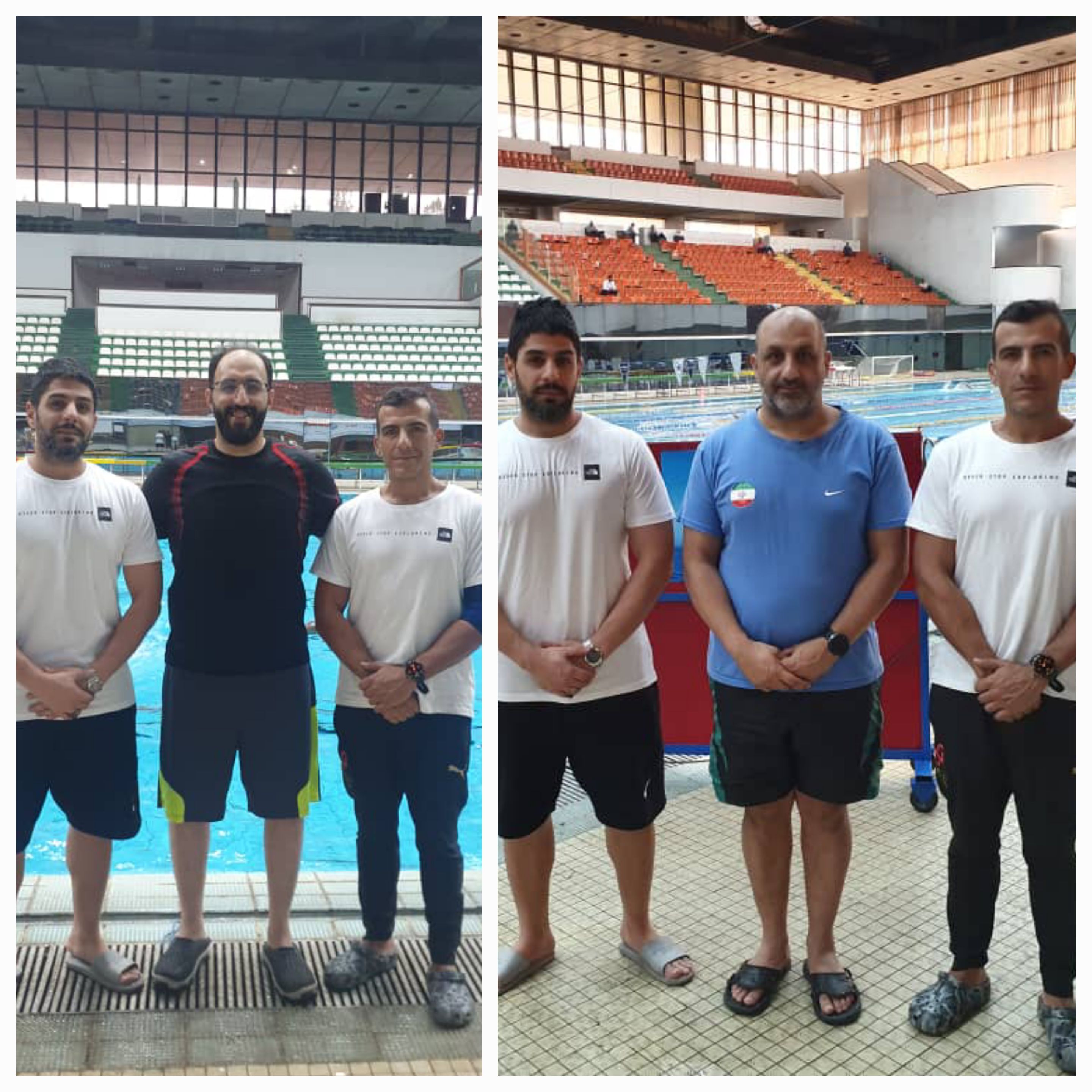 مربیان شنای جزیره کیش در اردوی تیم ملی 