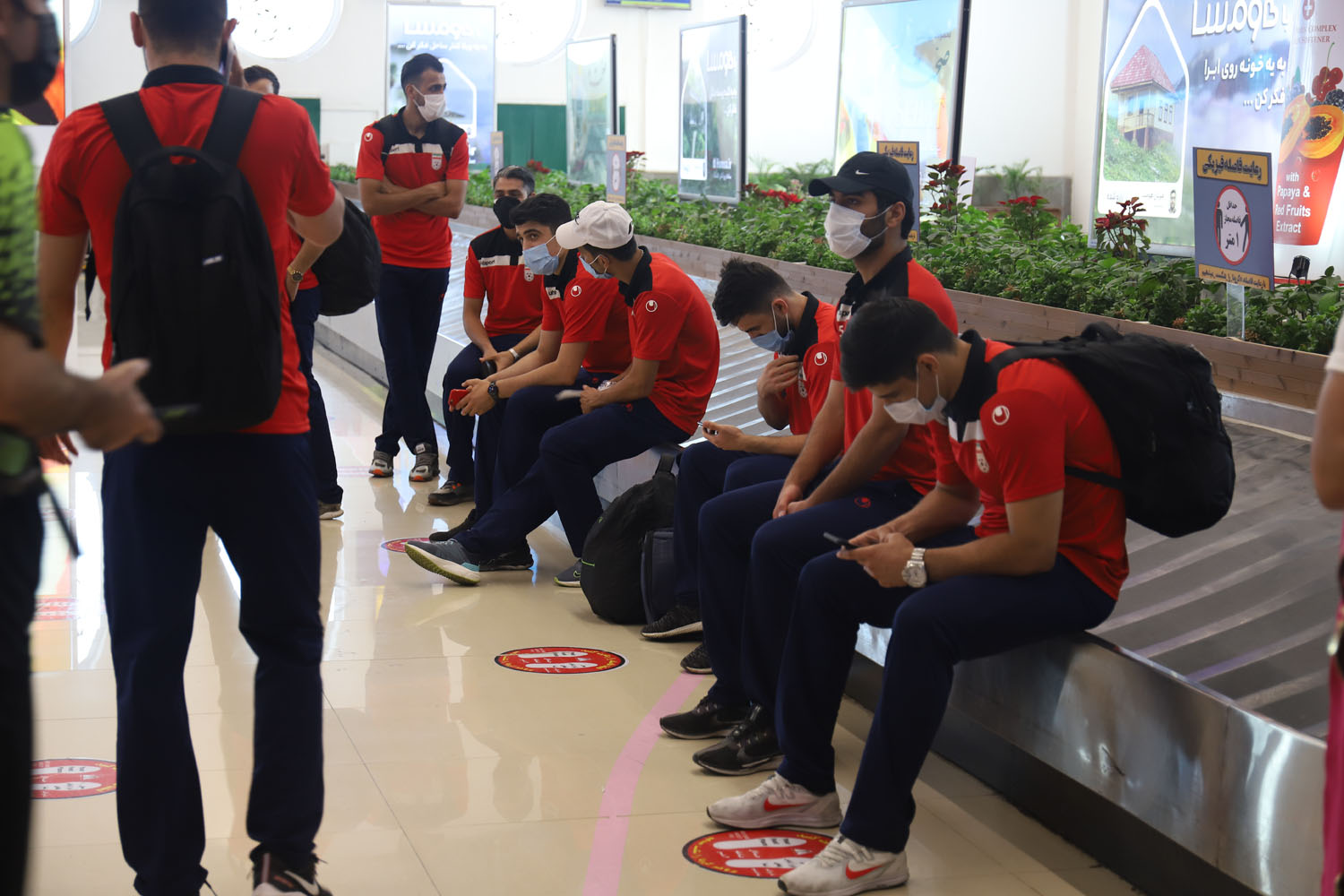 ورود تیم ملی فوتسال کشور در فرودگاه بین المللی کیش