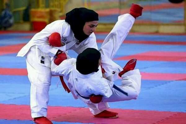 حضور دختران کاراته کا جزیره کیش در مسابقات المپیاد استعدادهای برتر کشور