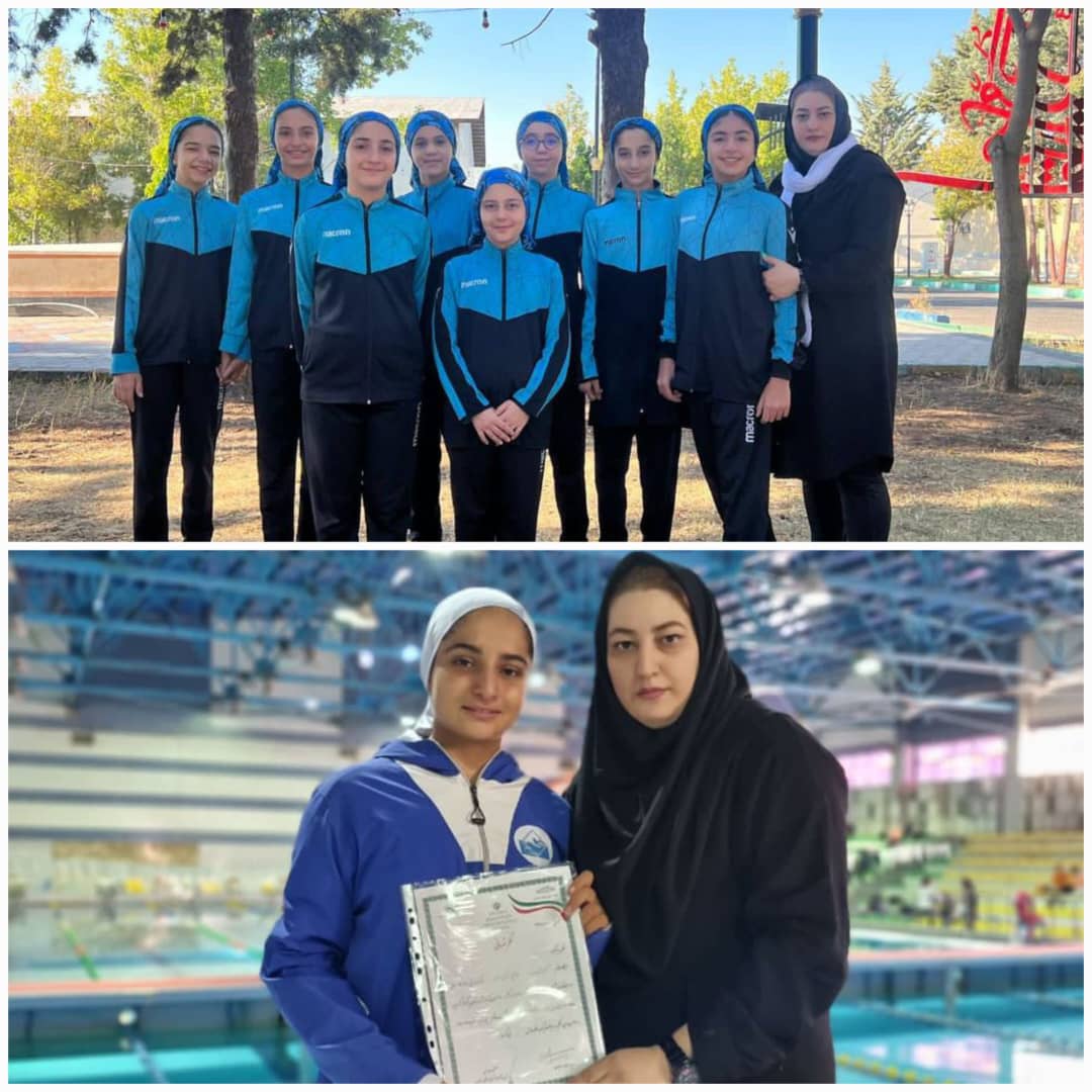 تیم شنای دختران جزیره کیش در مسابقات مسافت کوتاه جشنواره سراسر کشور شرکت کرد 