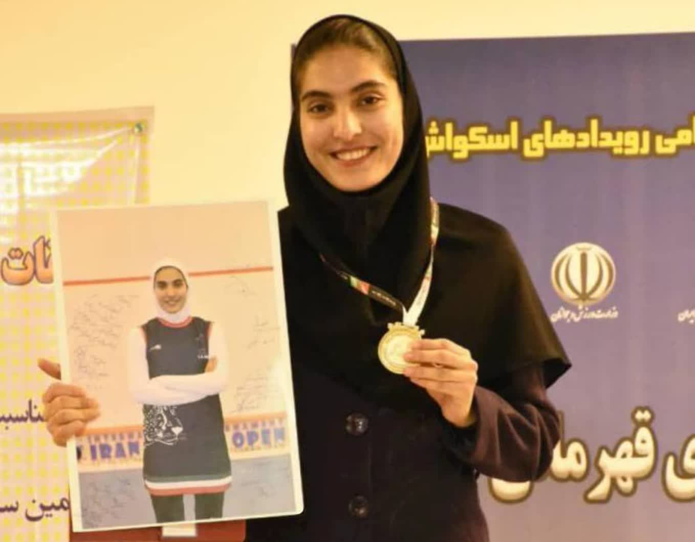 *انتخاب فرشته اقتداری اسکواش باز جزیره کیش جهت حضور در رقابت های قهرمانی آسیا*