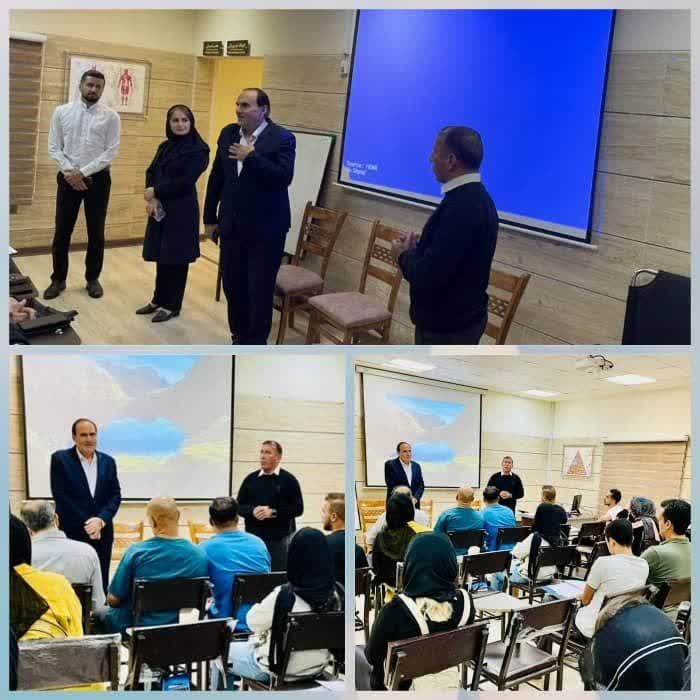 بازدید معاون ورزش و تفریحات سالم کیش از برگزاری کلاس تئوری مربیگری*