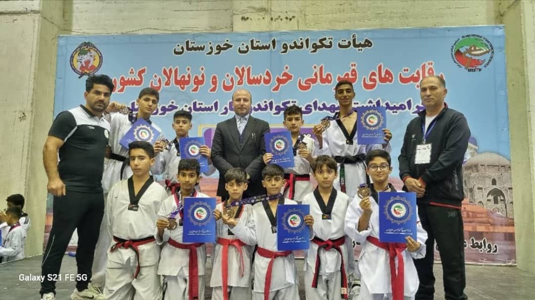 کسب هفت مدال برنز تیم تکواندو پسران در مسابقات کشوری