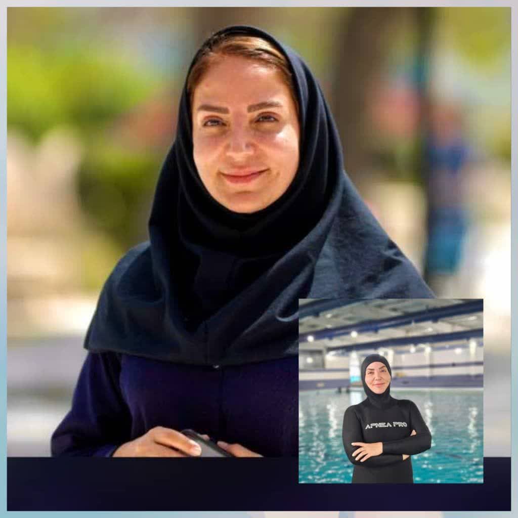 *شکسته شدن رکورد ملی داینامیک با فین توسط مریم محمدنژاد از جزیره کیش*