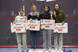 فرشته اقتداری دختر افتخارآفرین اسکواش ایران، قهرمان سومین دوره مسابقات اسکواش جایزه بزرگ بانوان یزد کاپ شد